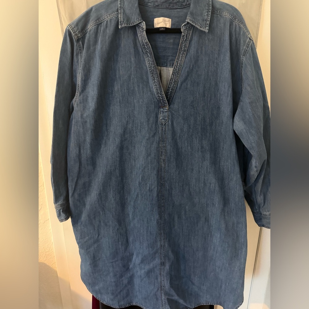 Universal Thread Classic Blue Denim Dress - Picture 2 of 8